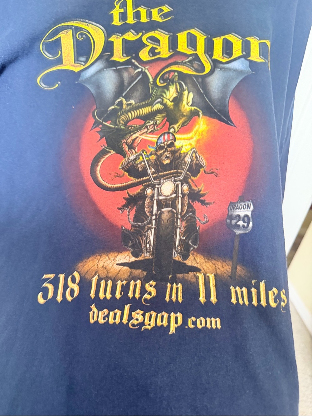 Gildan Navy Tale of the Dragon T-Shirt